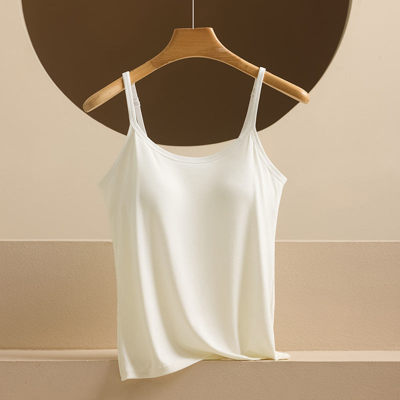 Adjustable Strap Camisole with Built-in Padding