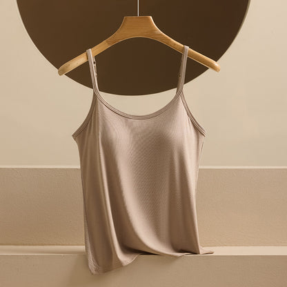 Adjustable Strap Camisole with Built-in Padding