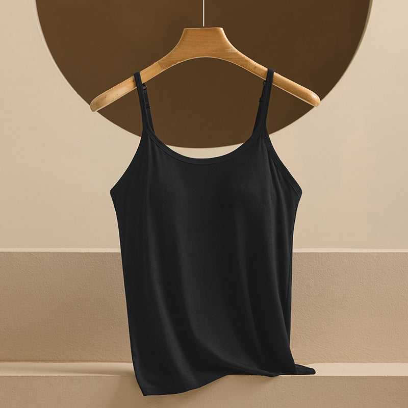 Adjustable Strap Camisole with Built-in Padding