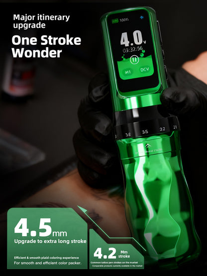 Adjustable Stroke Tattoo Pen Machine with Coreless Motor