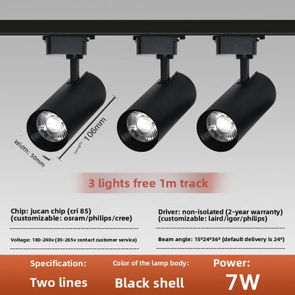 Adjustable Surface Mounted Track Lighting Spotlight