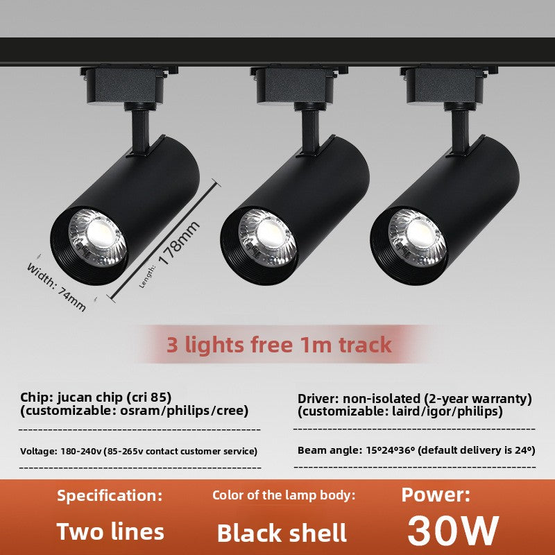 Adjustable Surface Mounted Track Lighting Spotlight