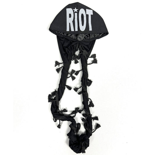 Adjustable Tassel Print Hip Hop Hat