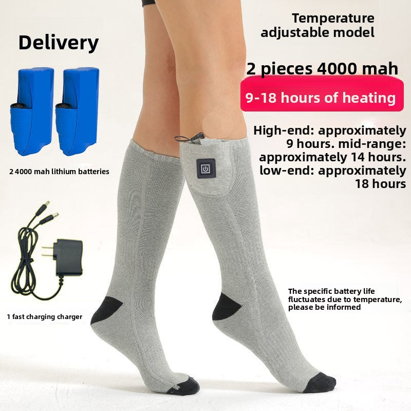 Adjustable Temperature Electric Heating Socks