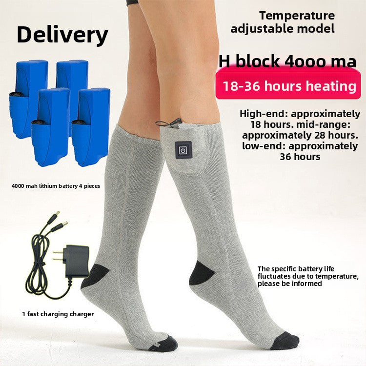Adjustable Temperature Electric Heating Socks