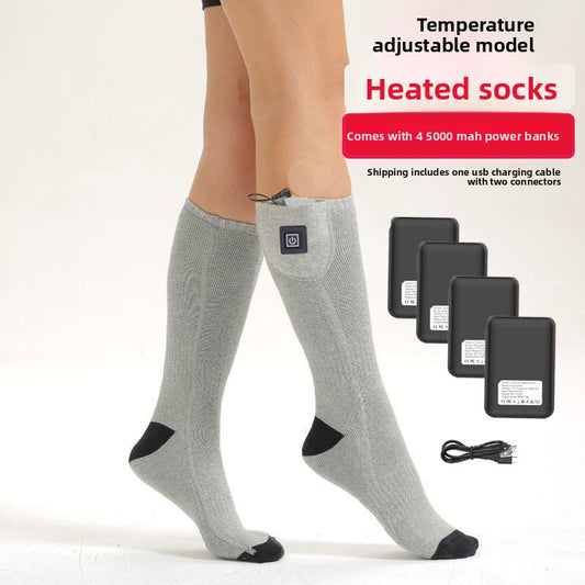 Adjustable Temperature Electric Heating Socks