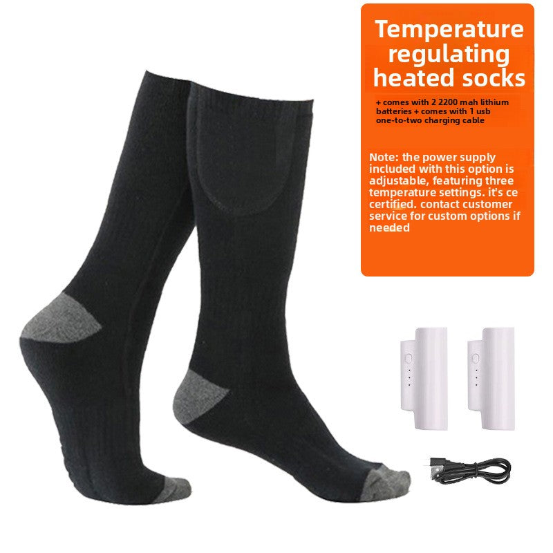 Adjustable Temperature Electric Heating Socks
