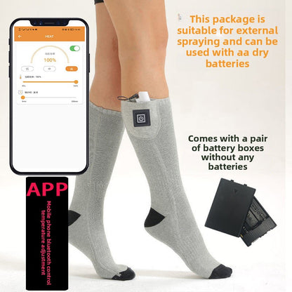Adjustable Temperature Electric Heating Socks