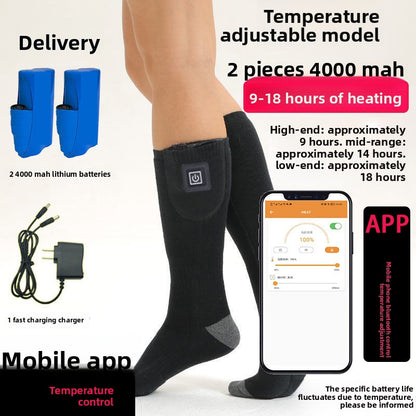 Adjustable Temperature Electric Heating Socks