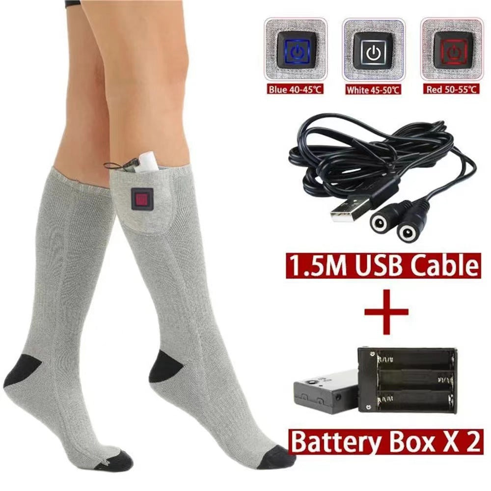 Adjustable Temperature Electric Heating Socks