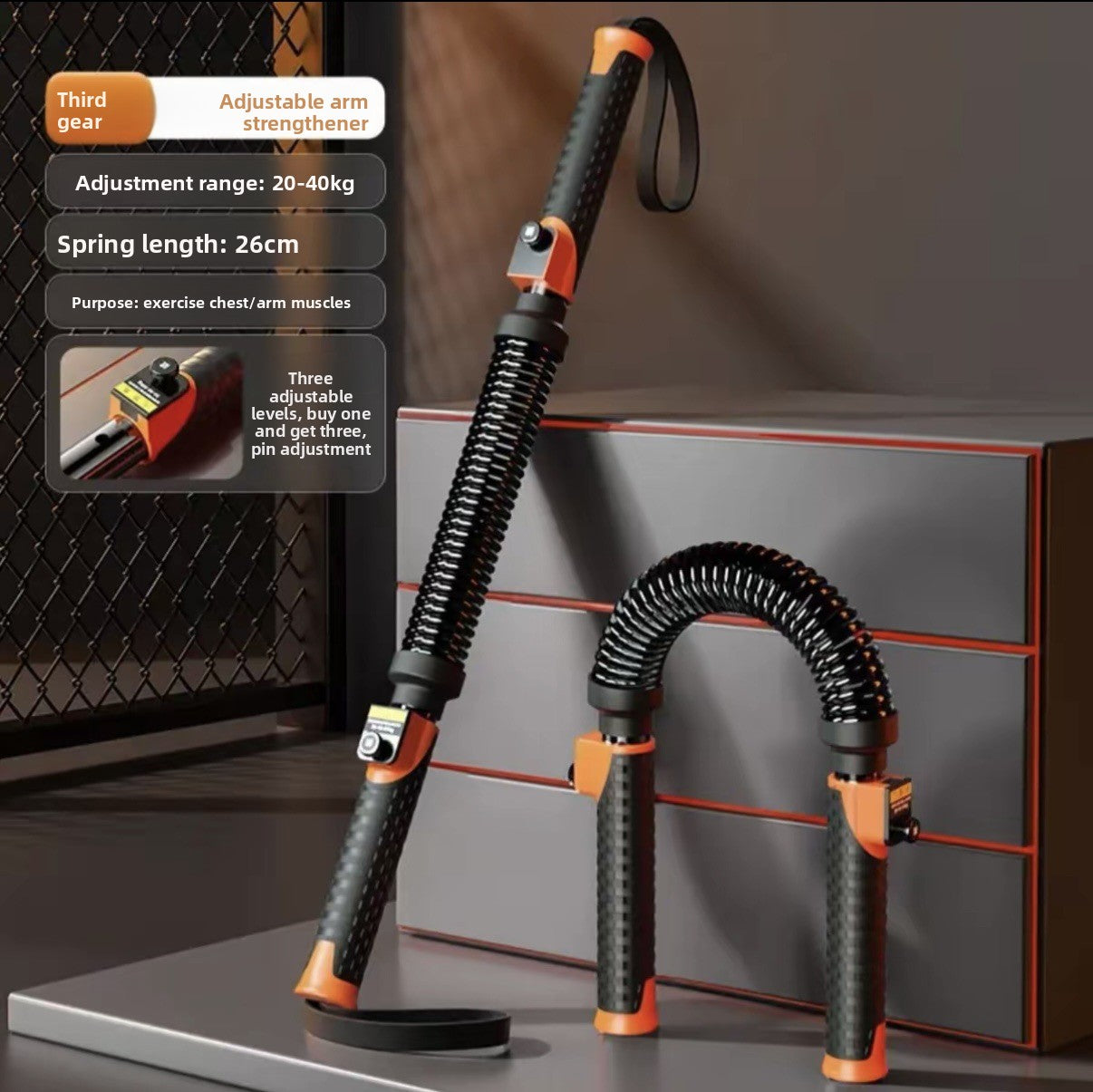Adjustable Tension Arm Chest Exercise Trainer