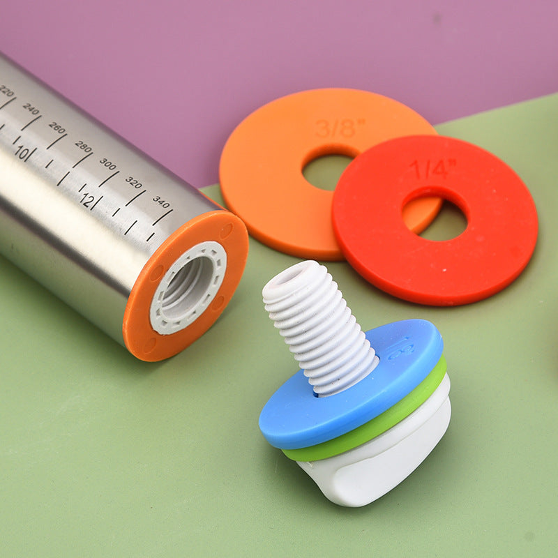Adjustable thickness rolling pin