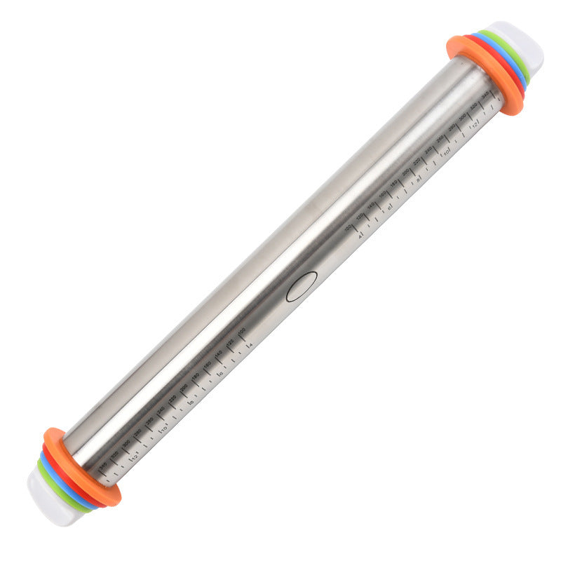 Adjustable thickness rolling pin