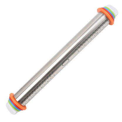 Adjustable thickness rolling pin
