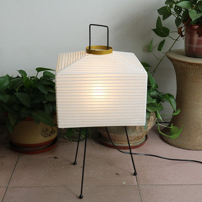 Adjustable Three-Color Rice Paper Floor Lamp