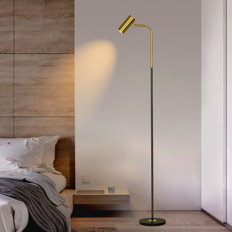 Adjustable Three-Head Floor Lamp with Three-Color Lighting