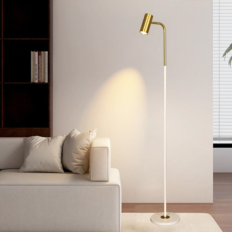 Adjustable Three-Head Floor Lamp with Three-Color Lighting