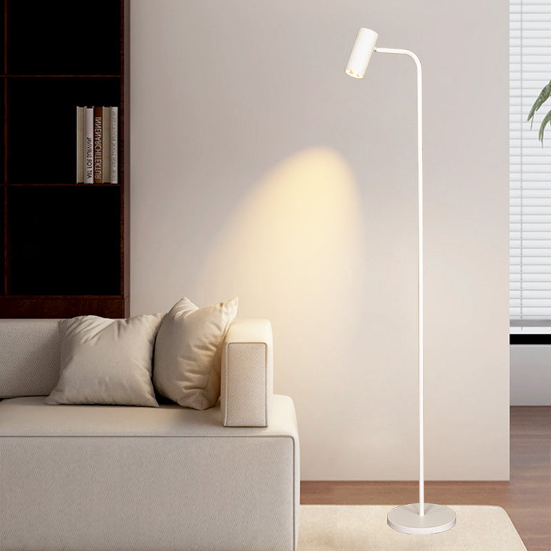 Adjustable Three-Head Floor Lamp with Three-Color Lighting