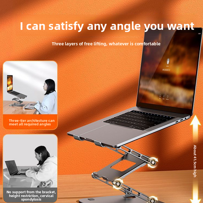 Adjustable Three-Tier Laptop Stand