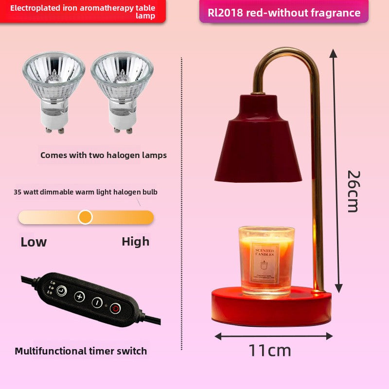 Adjustable Timer Candle Lamp with Aromatherapy