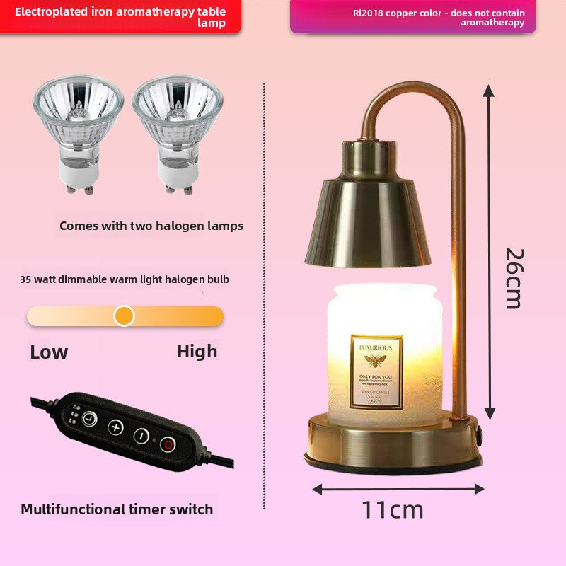 Adjustable Timer Candle Lamp with Aromatherapy