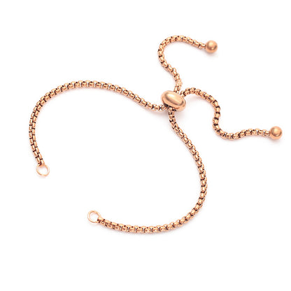 Adjustable Titanium Steel Gold Plated Bracelet