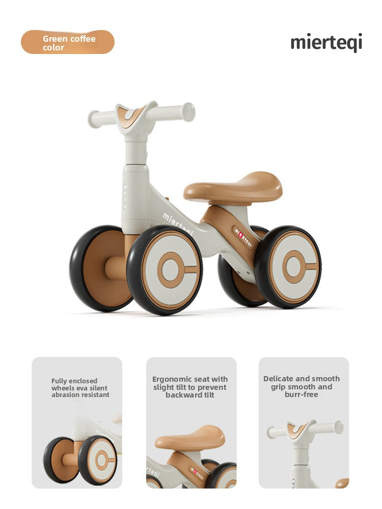 Adjustable Toddler Scooter Walker with Anti-Rollover Design