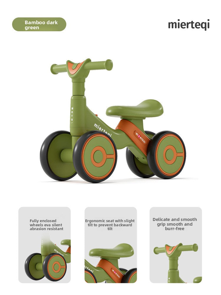 Adjustable Toddler Scooter Walker with Anti-Rollover Design
