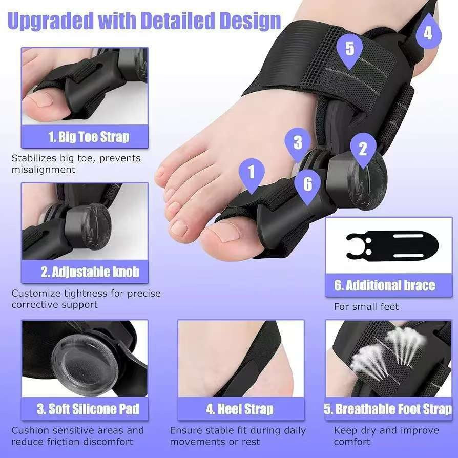 Adjustable Toe Corrector for Big Toe Alignment