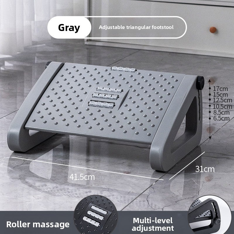 Adjustable Triangular Foot Rest Ottoman