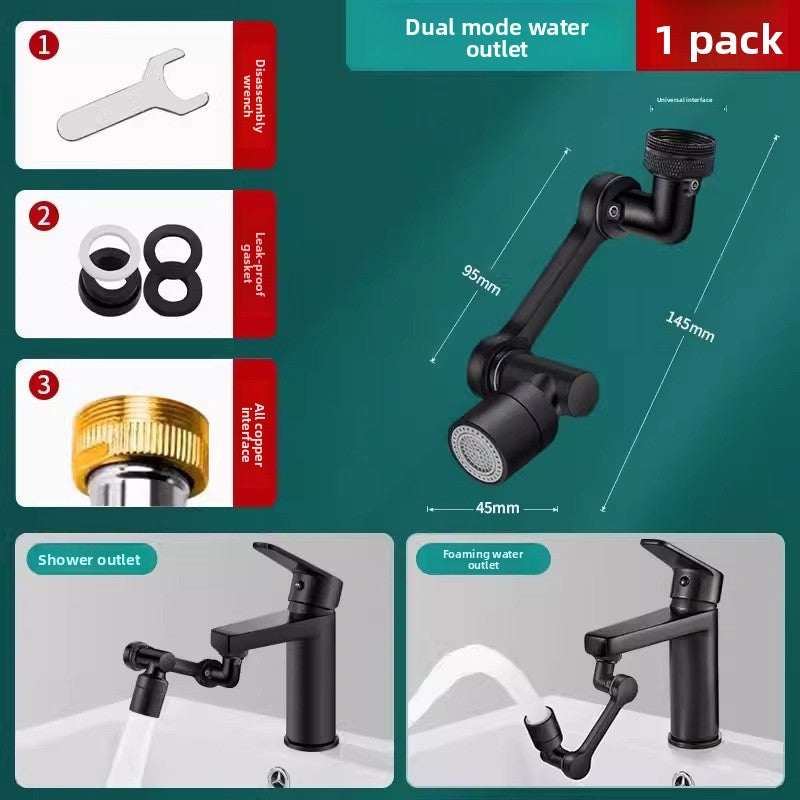 Adjustable U-Shaped Faucet Extension Arm