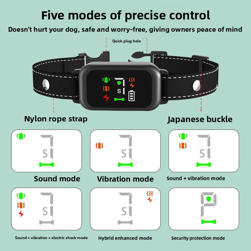 Adjustable Ultrasonic Anti-Bark Training Collar