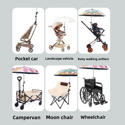 Adjustable Umbrella Holder for Stroller and Outdoor Use
