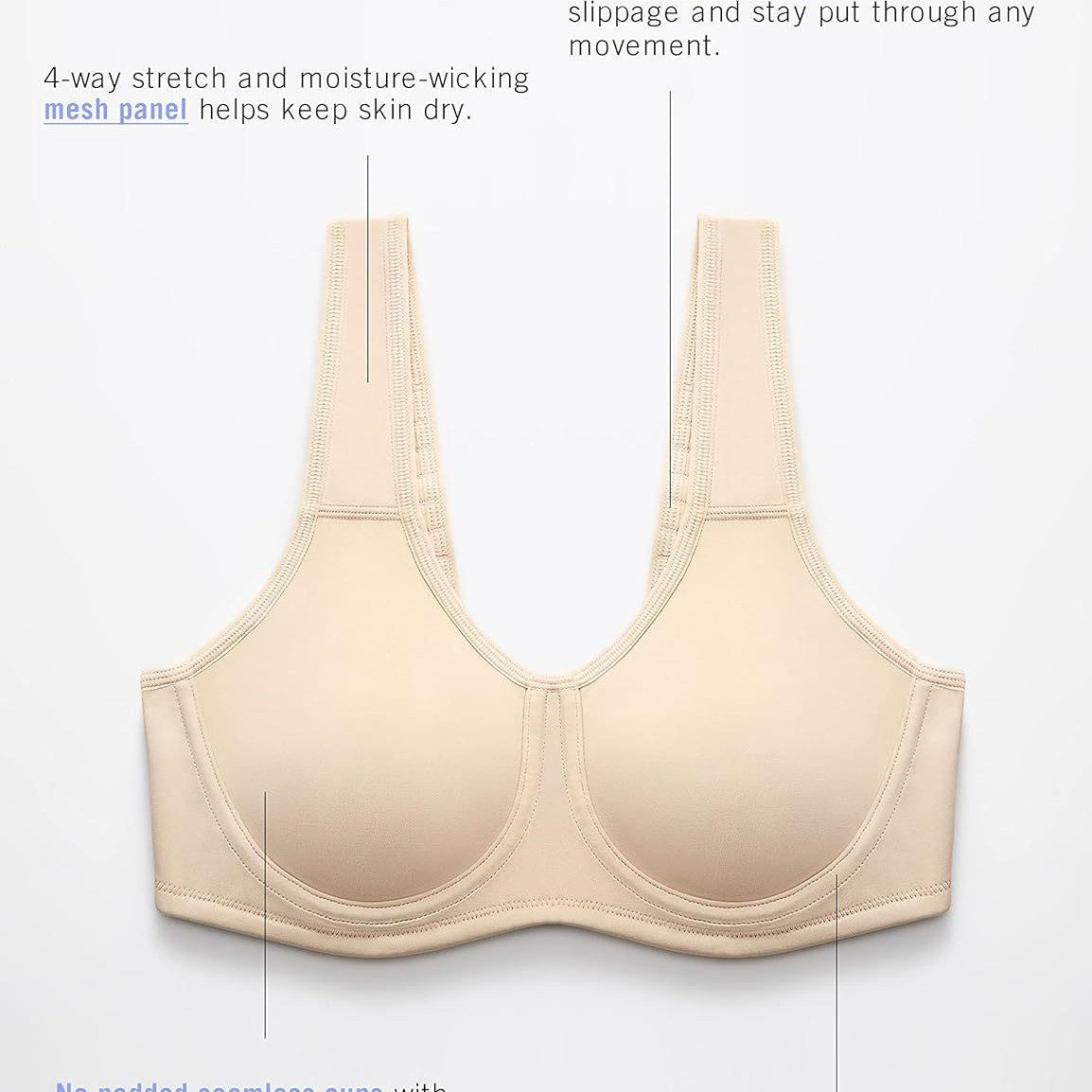 Adjustable Underwire Sports Bra