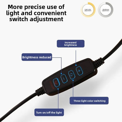 Adjustable USB LED Desk Lamp with Clip