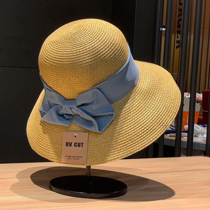 Adjustable UV Protection Wide Brim Straw Sun Hat