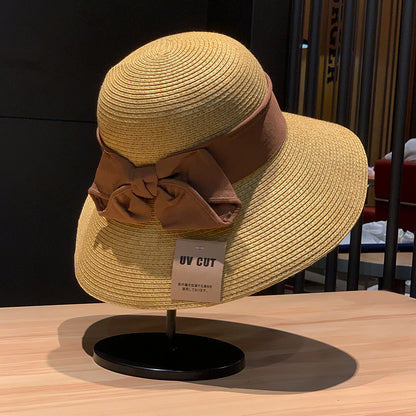 Adjustable UV Protection Wide Brim Straw Sun Hat
