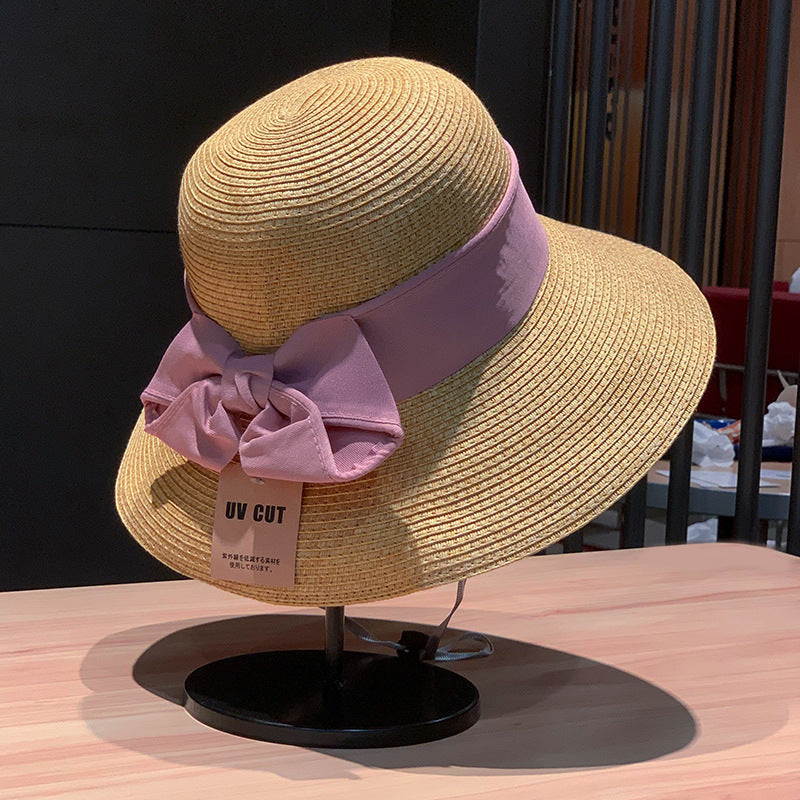 Adjustable UV Protection Wide Brim Straw Sun Hat