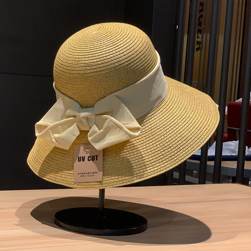 Adjustable UV Protection Wide Brim Straw Sun Hat