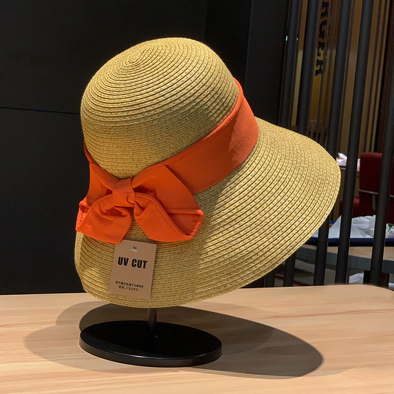 Adjustable UV Protection Wide Brim Straw Sun Hat