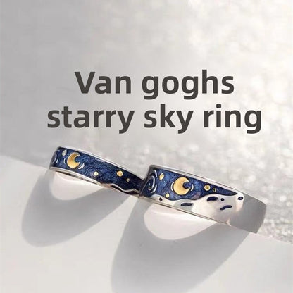 Adjustable Van Gogh Starry Night Ring