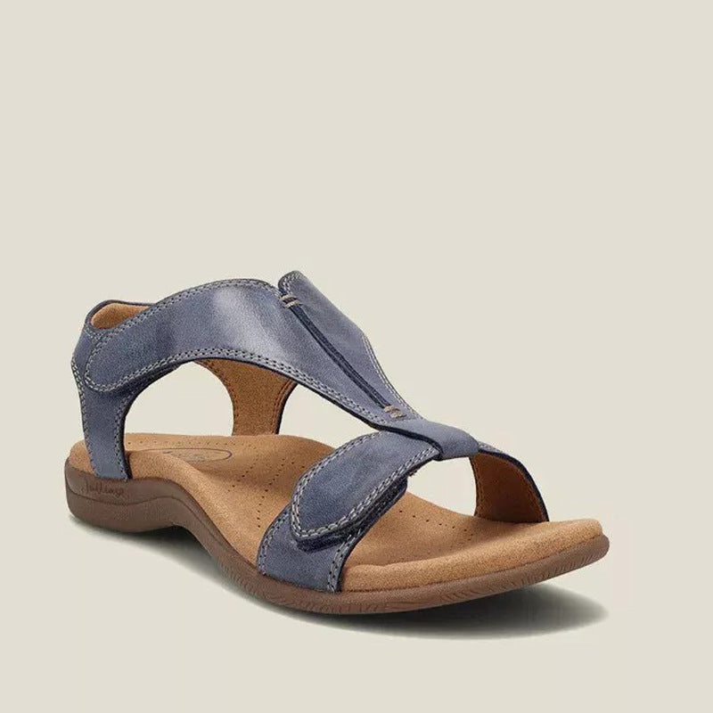 Adjustable Velcro Flat Sandals