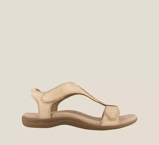 Adjustable Velcro Flat Sandals