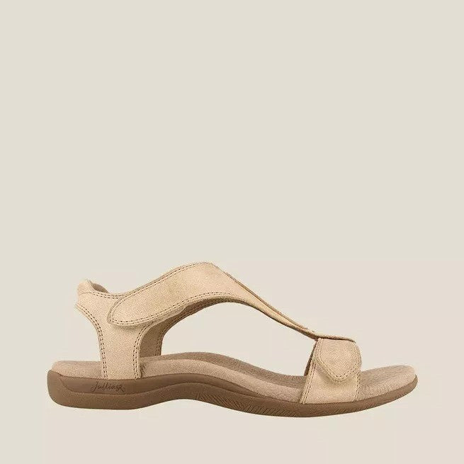 Adjustable Velcro Flat Sandals