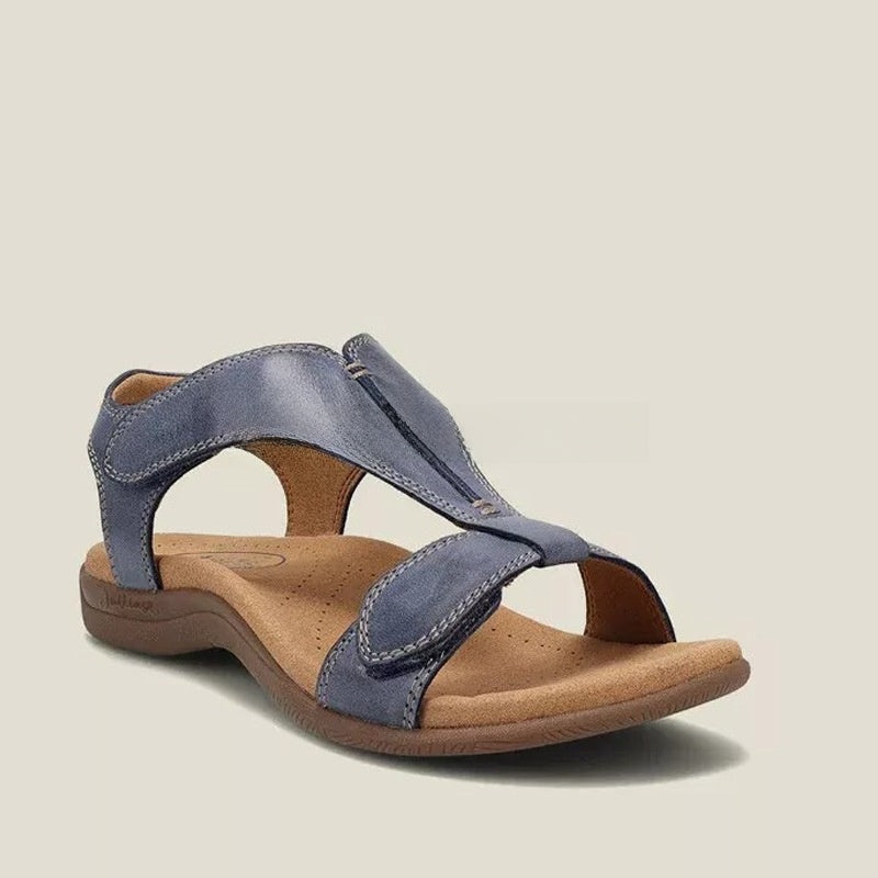 Adjustable Velcro Flat Sandals