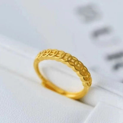 Adjustable Vintage Coin Ring in Sterling Silver