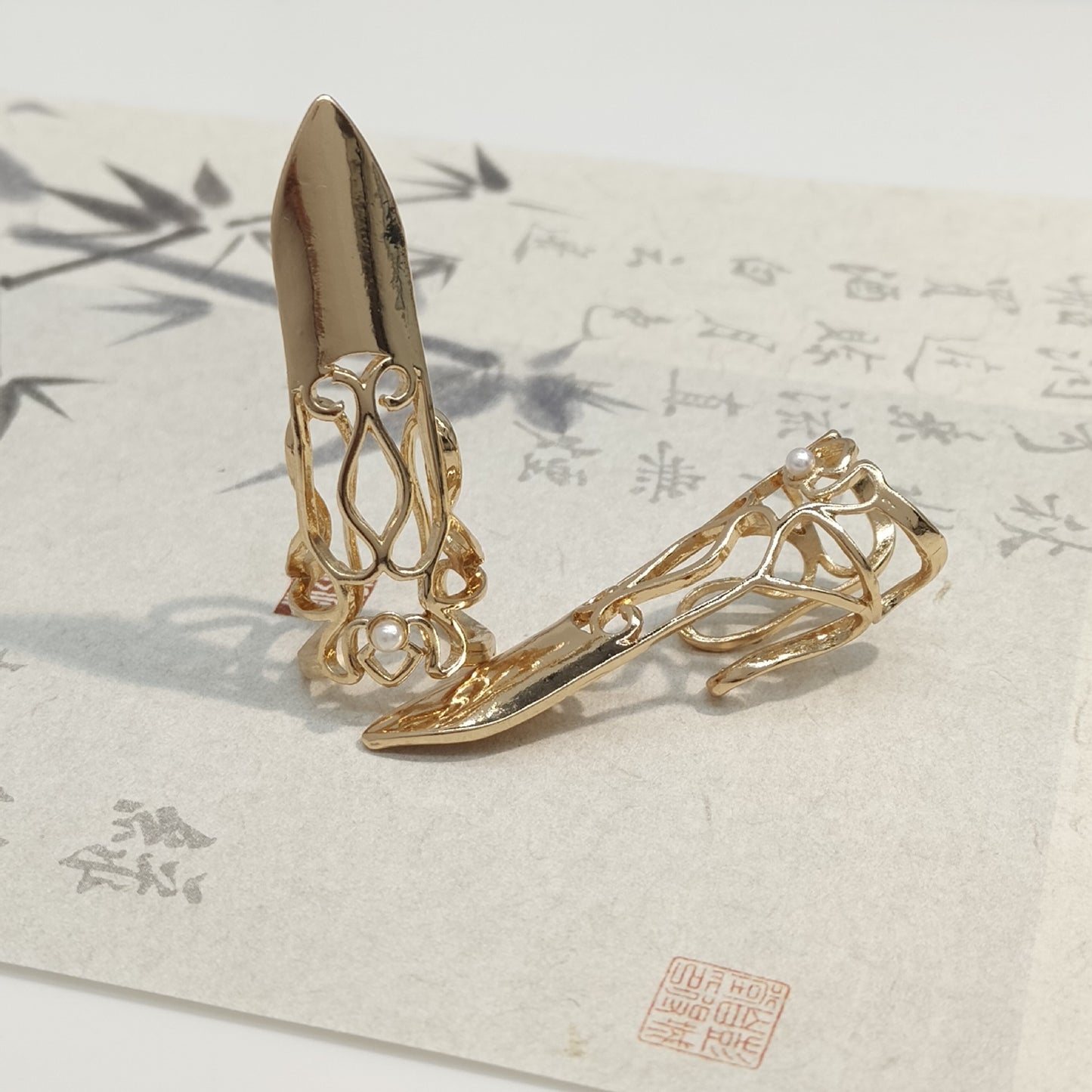 Adjustable Vintage Metal Nail Sheath Jewelry