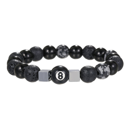 Adjustable Volcanic Stone Beaded Bracelet