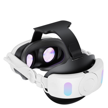 Adjustable VR Headband with Extended Battery for Meta Quest 3