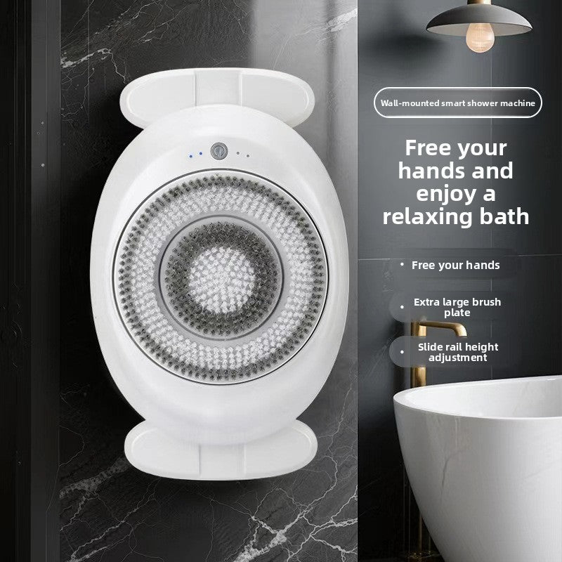 Adjustable Wall-Mounted Electric Bath Brush